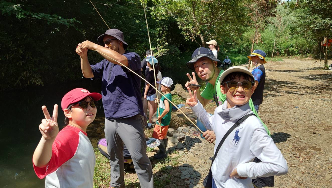 子どもたちの釣りの様子